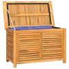 Patio Storage Box with Bag 35.4"x19.7"x22.8" Solid Wood Teak