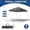 8X8ft dark grey, beveled, non-woven, Folding Shed, Oxford cloth, spray iron pipe, portable
