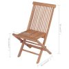 Folding Patio Chairs 4 pcs Solid Teak Wood
