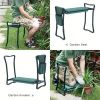 1pc Garden Kneeler Stool Seat, Portable Foldable Garden Bench with Tool Pouch, Lightweight Folding Stool with Thicken Soft Kneeling Pad for Gardening