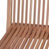 Folding Patio Chairs 4 pcs Solid Teak Wood