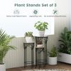 Decorative Flower Display Holder with Ceramic Top for Patio