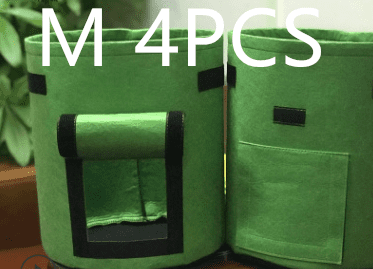 Breathable Potato Tomato Vegetable Plant Growth Bag (Option: Green4PCS-Medium)