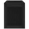 Patio Storage Box Black 21.9"x16.9"x20.9" Polypropylene