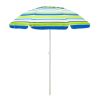 SUNNYFEEL Beach Umbrella 6ft, Portable Outdoor Umbrellas with Carry Bag Sand Anchor Push Button Tilt Pole UPF50+ UV Protection Windproof Sunshade Para
